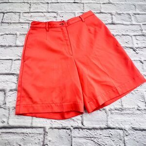 Coral Bay Shorts Womans 4 Golf Bermuda‎ Flat Front Stretch Coral High Rise